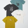 Unisex Ukiyo-E Animals UT grafisk T-shirt