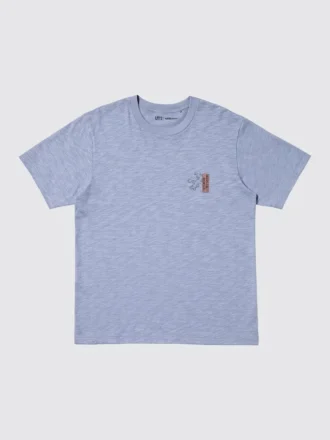Unisex Ukiyo-E Blue Ut grafisk T-shirt
