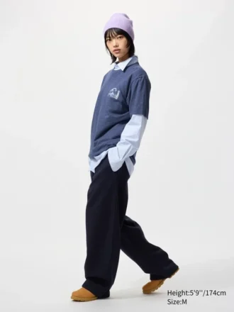 Unisex Ukiyo-E Blue Ut grafisk T-shirt