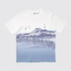 Unisex Ukiyo-E Blue Ut grafisk T-shirt