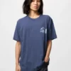 Unisex Ukiyo-E Blue Ut grafisk T-shirt