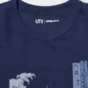 Unisex Ukiyo-E Blue UT grafisk T-shirt Unisex Ukiyo-E Blue UT grafisk T-shirt