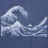 Unisex Ukiyo-E Blue Ut grafisk T-shirt