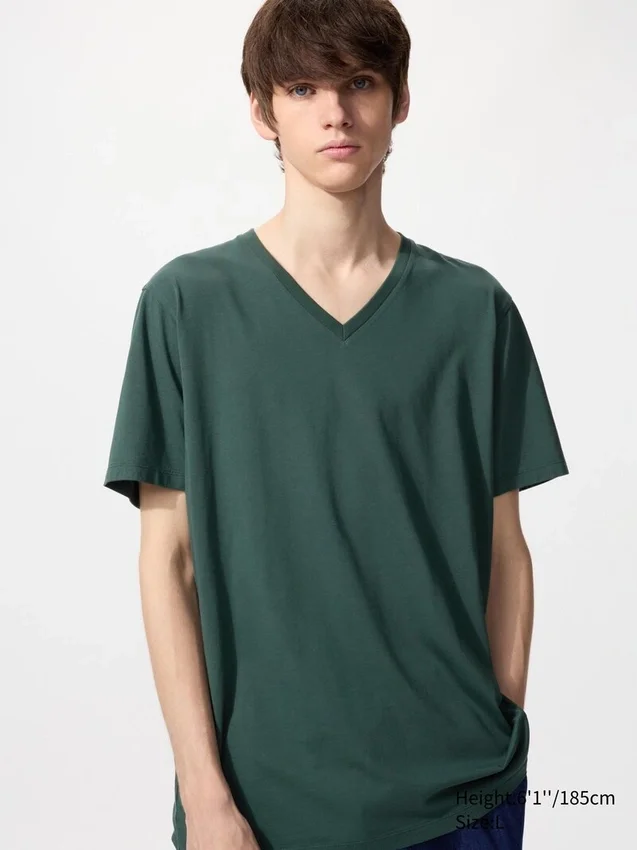V-ringad T-shirt i Supima® Cotton för herr V-ringad T-shirt i Supima® Cotton för herr