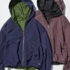 Vindtät kort parka för dam Vindtät kort parka för dam