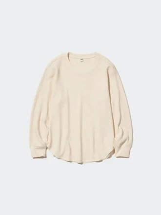 Waffel-T-shirt för dam | Långärmat
