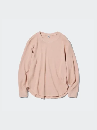 Waffel-T-shirt för dam | Långärmat