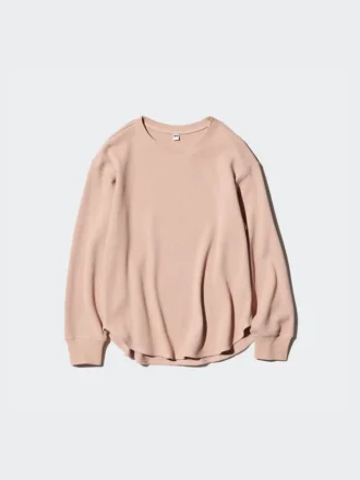 Waffel-T-shirt för dam | Långärmat