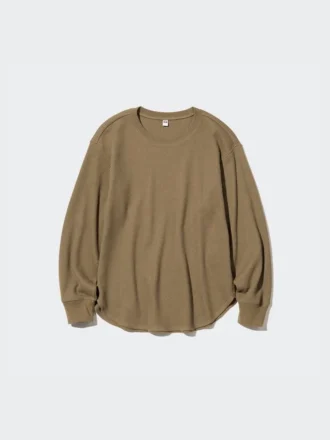 Waffel-T-shirt för dam | Långärmat