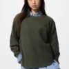 Waffel-T-shirt för dam | Långärmat Waffel-T-shirt för dam | Långärmat