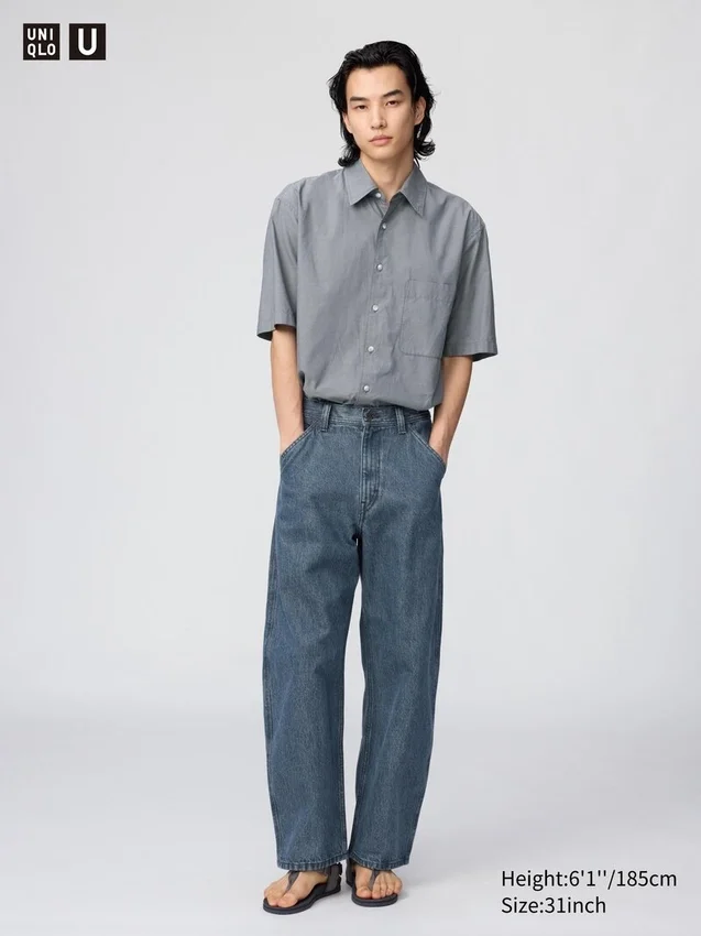 Wide Tapered Jeans för män Wide Tapered Jeans för män