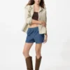 Women’s Cotton Easy Shorts | Denim